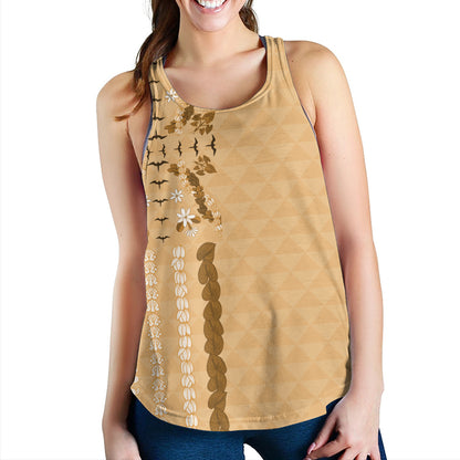 Hawaii Women Tank Lei Flower Island Elegance