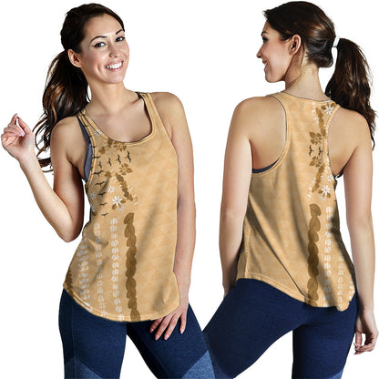 Hawaii Women Tank Lei Flower Island Elegance