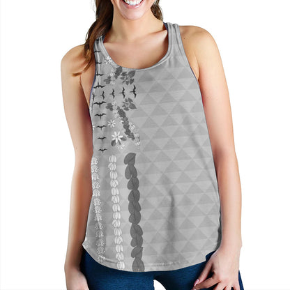 Hawaii Women Tank Lei Flower Island Elegance