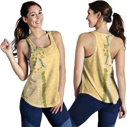 Hawaii Women Tank Lei Flower Island Elegance
