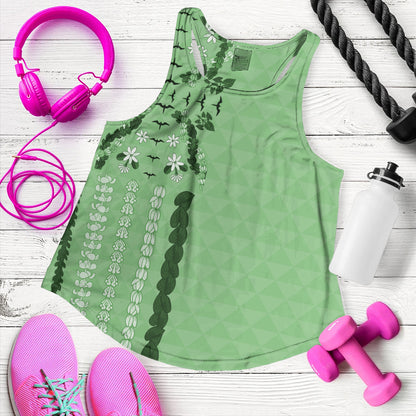 Hawaii Women Tank Lei Flower Island Elegance