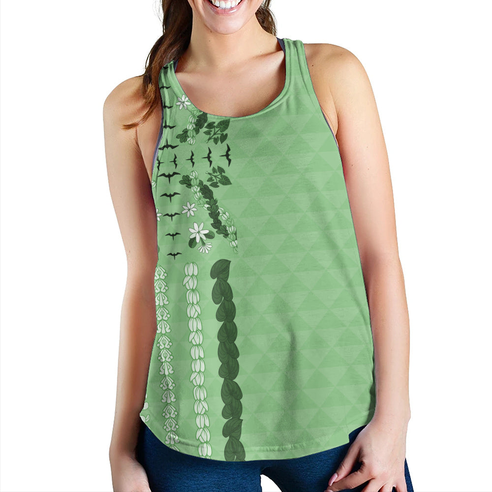 Hawaii Women Tank Lei Flower Island Elegance