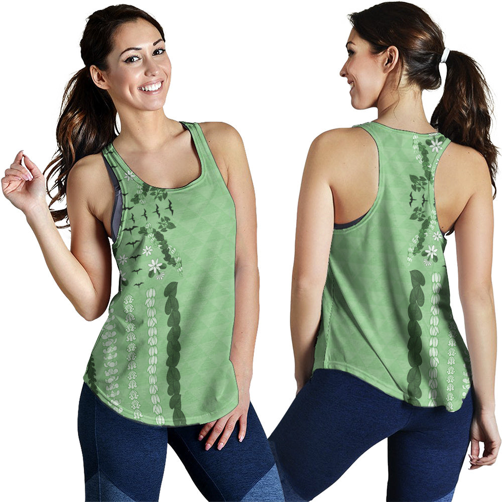 Hawaii Women Tank Lei Flower Island Elegance