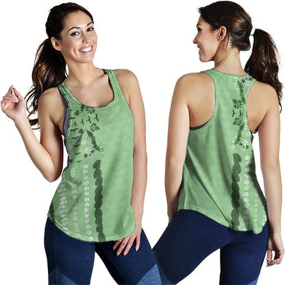 Hawaii Women Tank Lei Flower Island Elegance