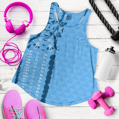 Hawaii Women Tank Lei Flower Island Elegance