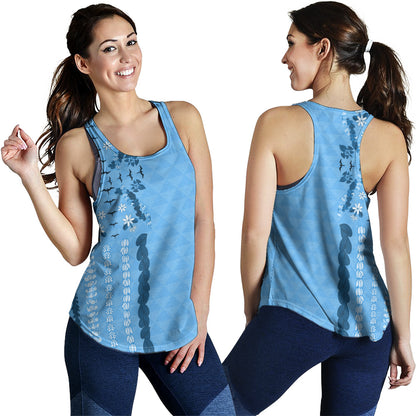 Hawaii Women Tank Lei Flower Island Elegance