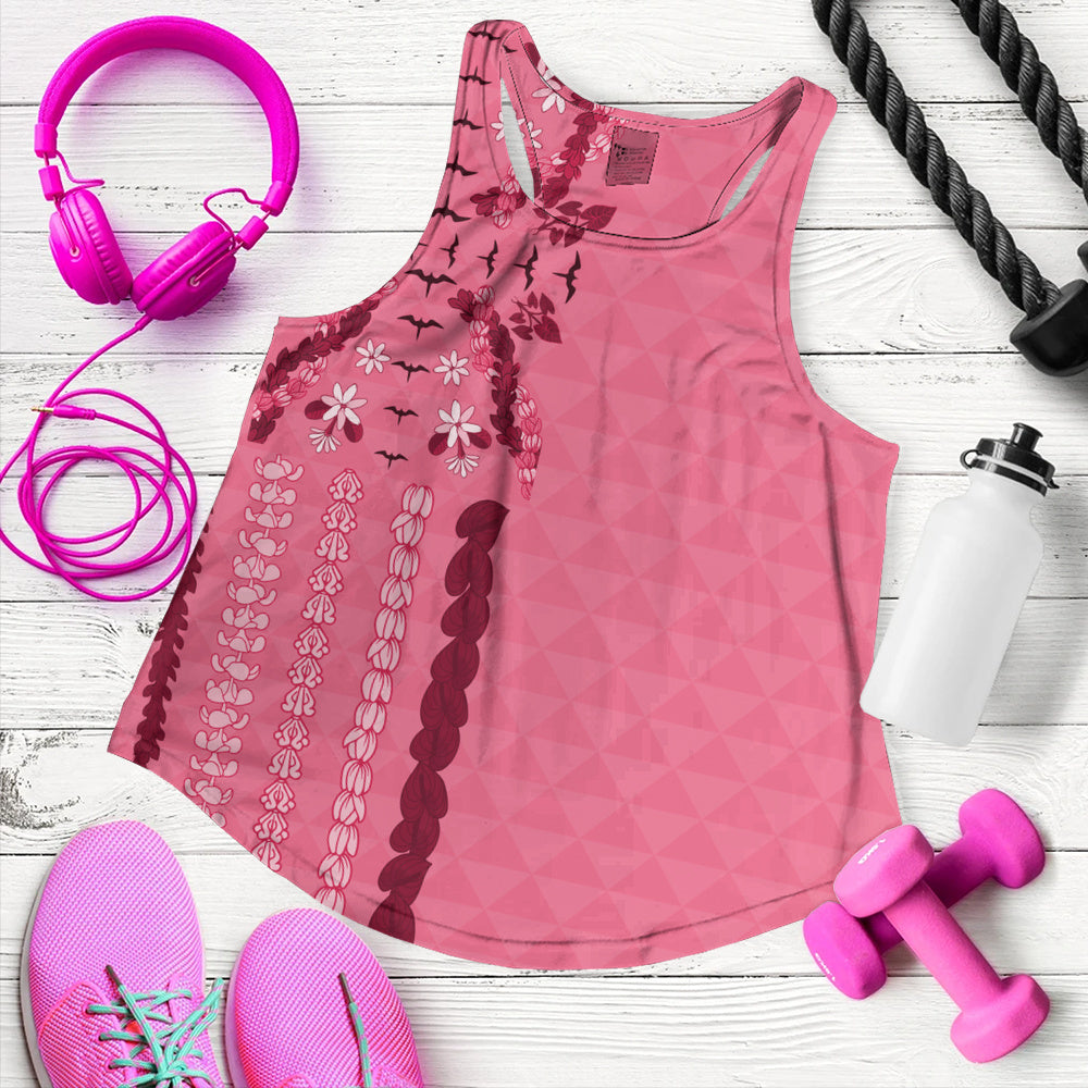 Hawaii Women Tank Lei Flower Island Elegance