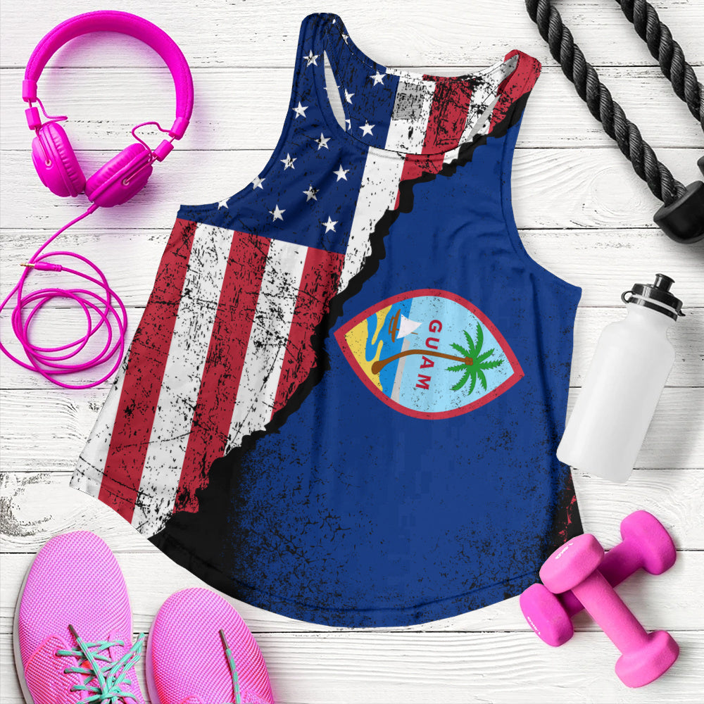 Guam Women Tank American Unity Style