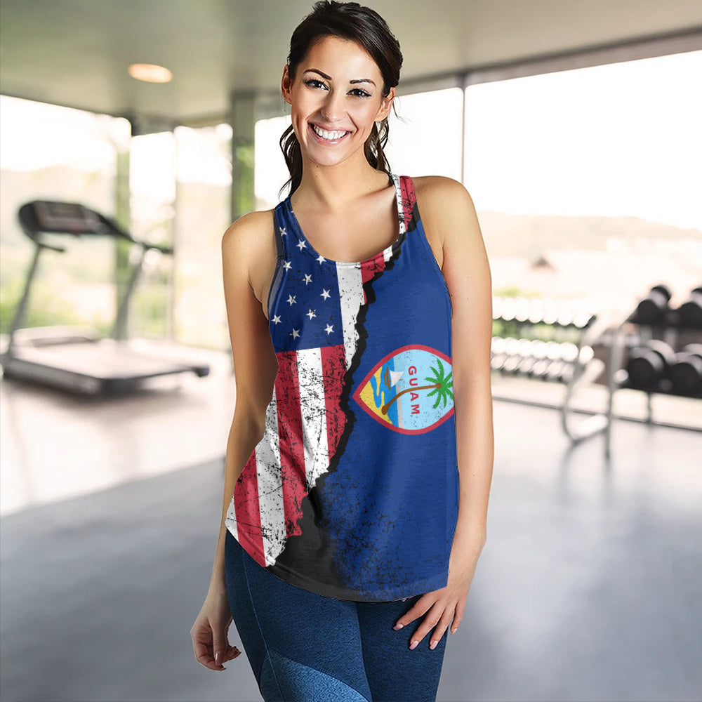 Guam Women Tank American Unity Style