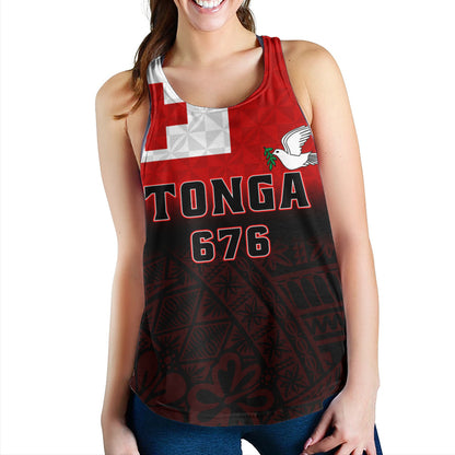 Tonga Women Tank Kingdom Crest 676 Island Pride