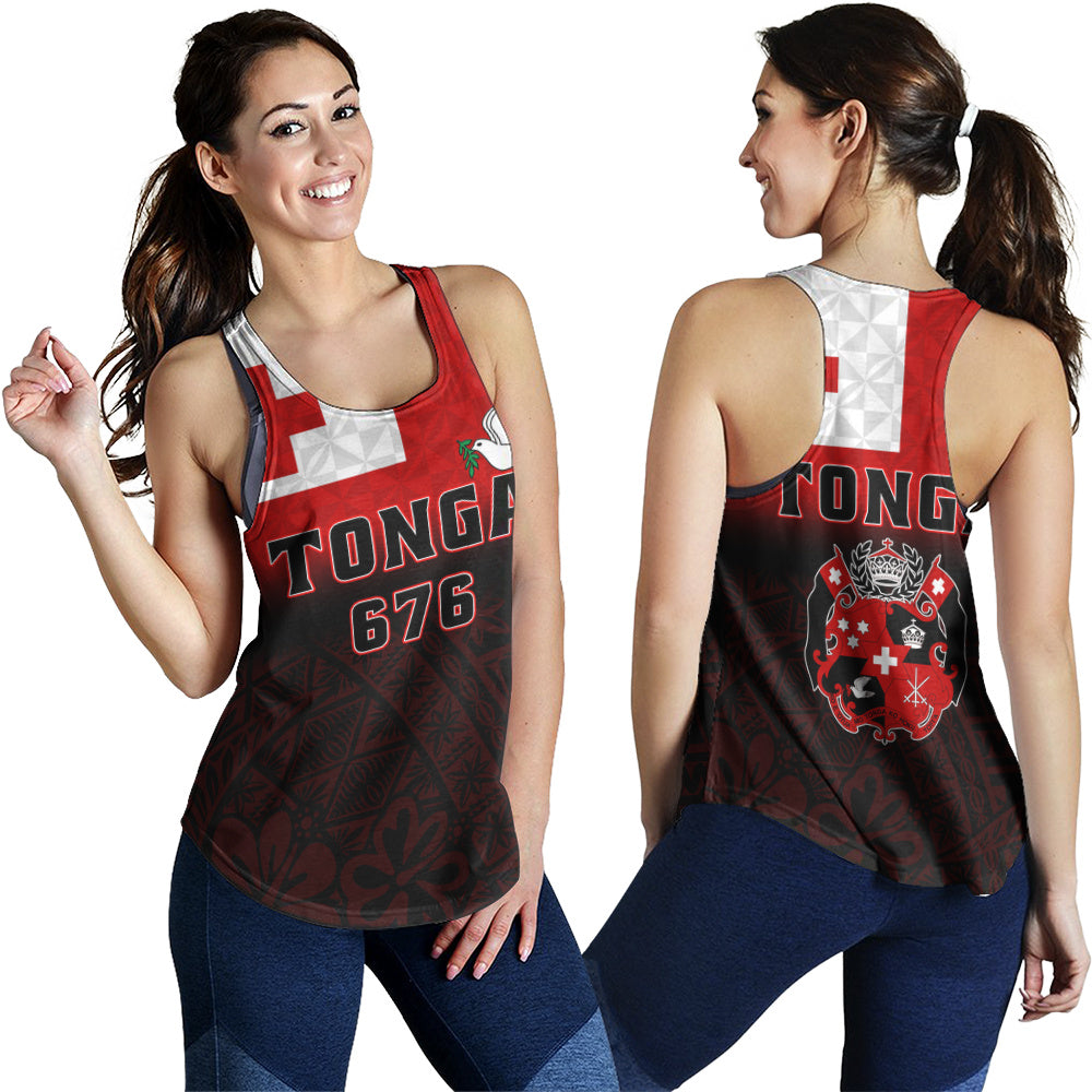 Tonga Women Tank Kingdom Crest 676 Island Pride