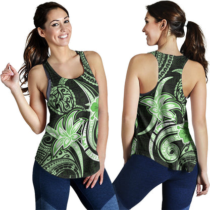 Hawaii Women Tank Honu Turtle Hibiscus Tribal Legacy