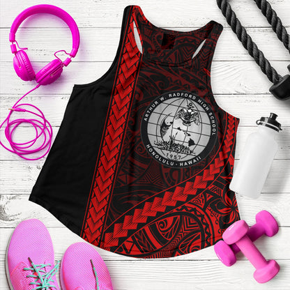 Admiral Arthur W. Radford High School Women Tank Tribal Polynesian Pride Style