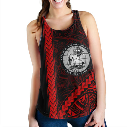 Admiral Arthur W. Radford High School Women Tank Tribal Polynesian Pride Style