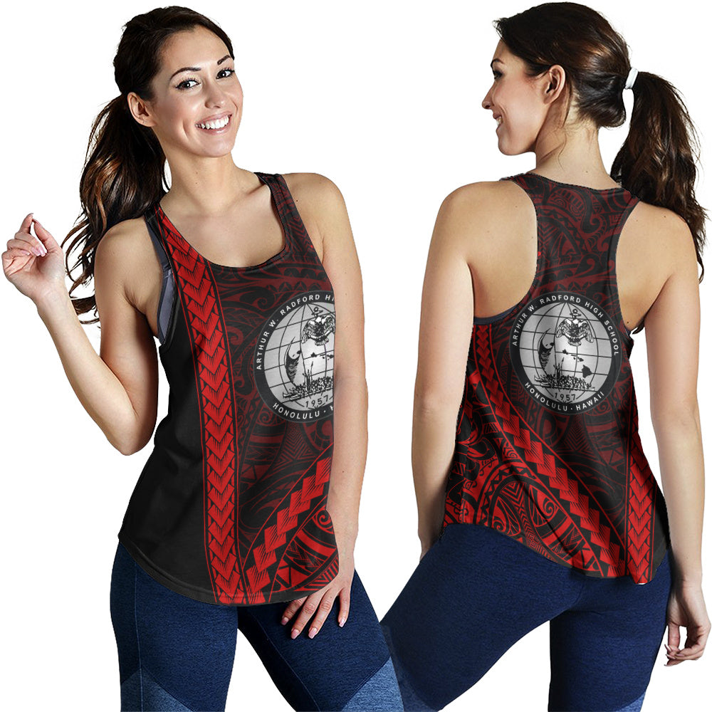 Admiral Arthur W. Radford High School Women Tank Tribal Polynesian Pride Style
