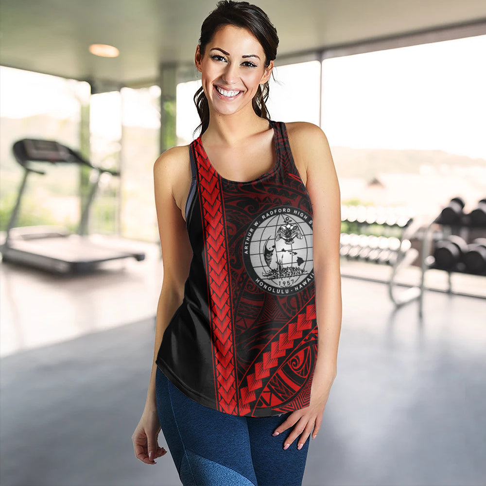 Admiral Arthur W. Radford High School Women Tank Tribal Polynesian Pride Style