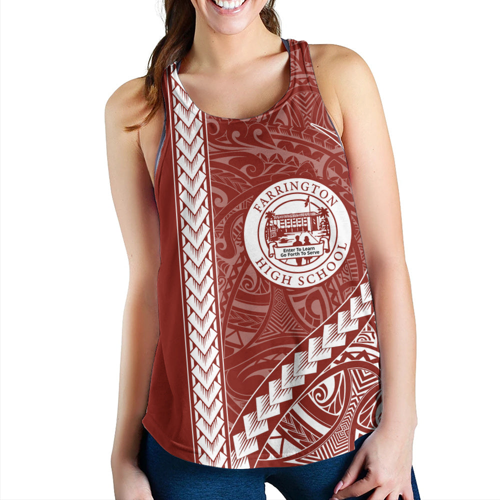 Farrington High School Women Tank Tribal Polynesian Pride Style