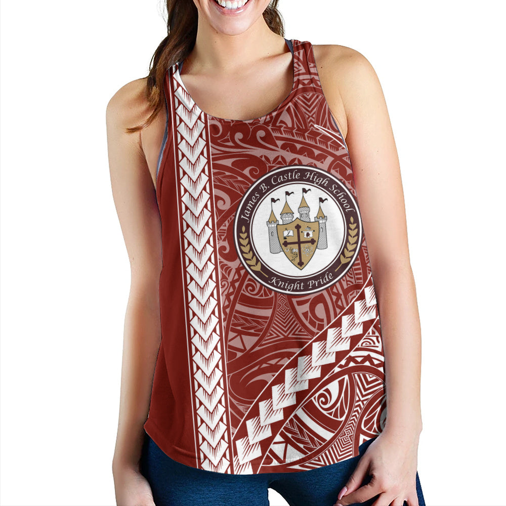 James B. Castle High School Women Tank Tribal Polynesian Pride Style