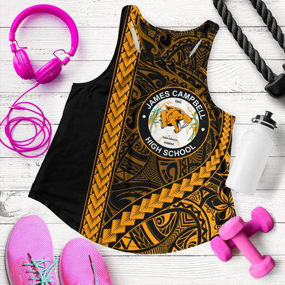 James Campbell High School Women Tank Tribal Polynesian Pride Style