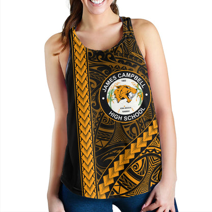 James Campbell High School Women Tank Tribal Polynesian Pride Style
