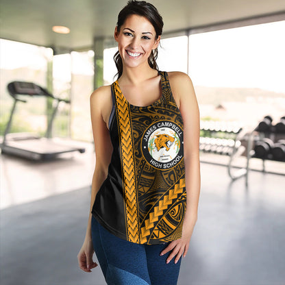 James Campbell High School Women Tank Tribal Polynesian Pride Style