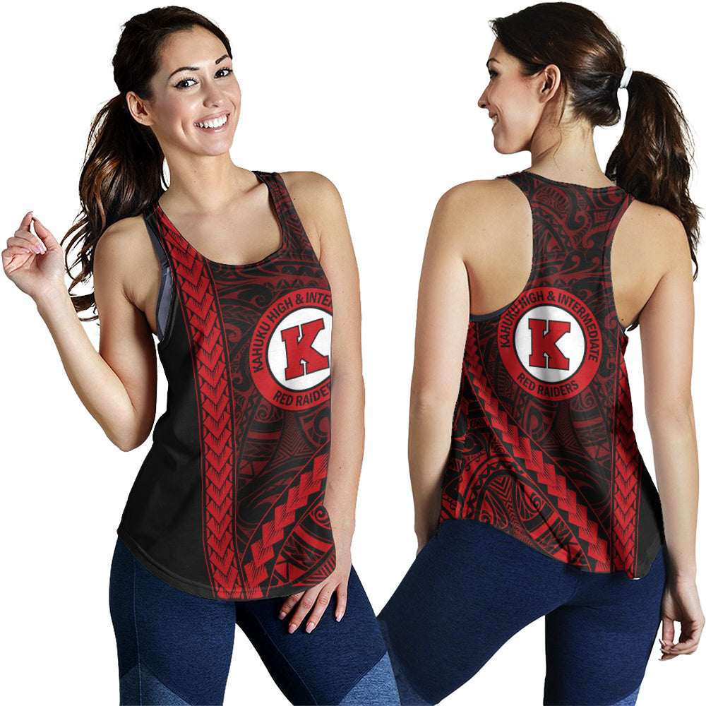 Kahuku High & Intermediate School Women Tank Tribal Polynesian Pride Style