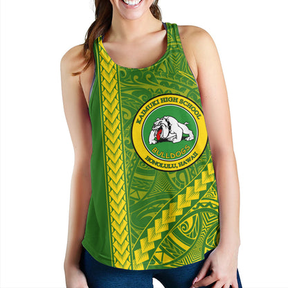 Kaimuki High School Women Tank Tribal Polynesian Pride Style