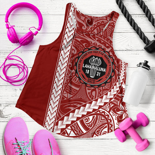 Lahainaluna High School Women Tank Tribal Polynesian Pride Style