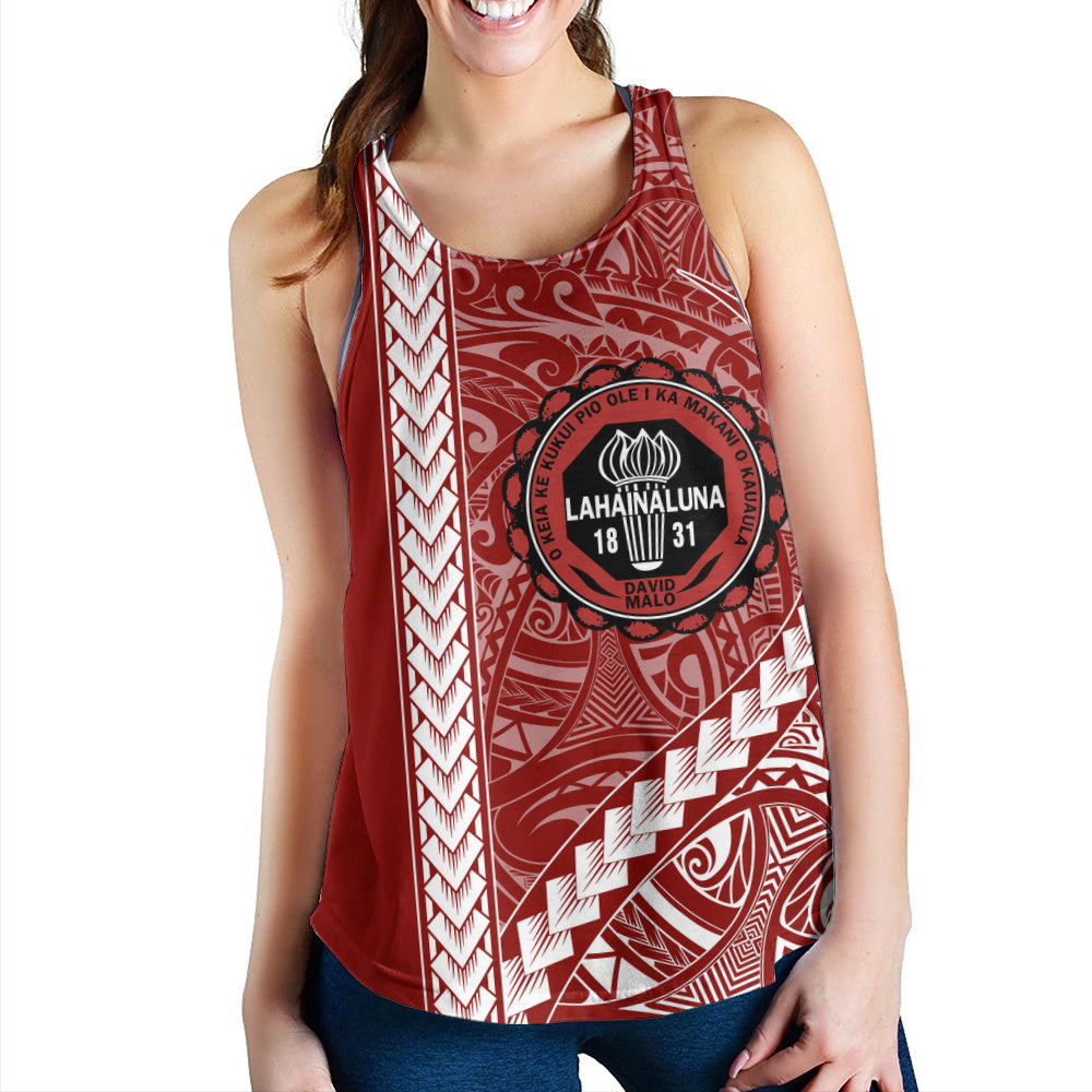 Lahainaluna High School Women Tank Tribal Polynesian Pride Style