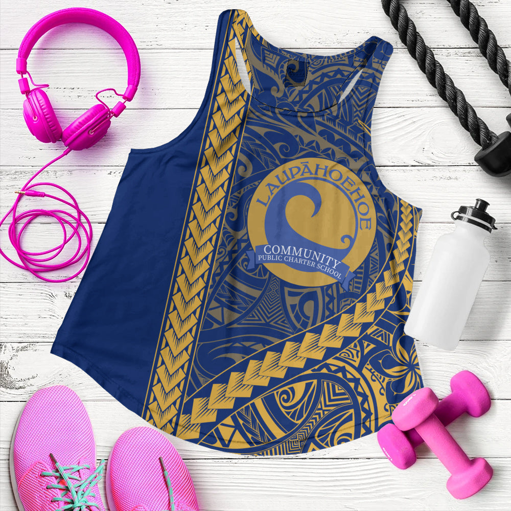 Laupāhoehoe Community Public Charter School Women Tank Tribal Polynesian Pride Style