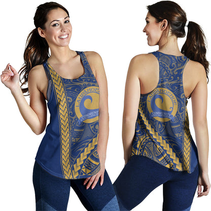 Laupāhoehoe Community Public Charter School Women Tank Tribal Polynesian Pride Style