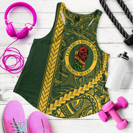 Leilehua High School Women Tank Tribal Polynesian Pride Style