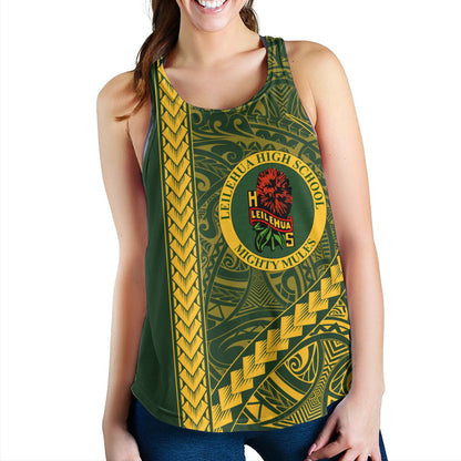 Leilehua High School Women Tank Tribal Polynesian Pride Style