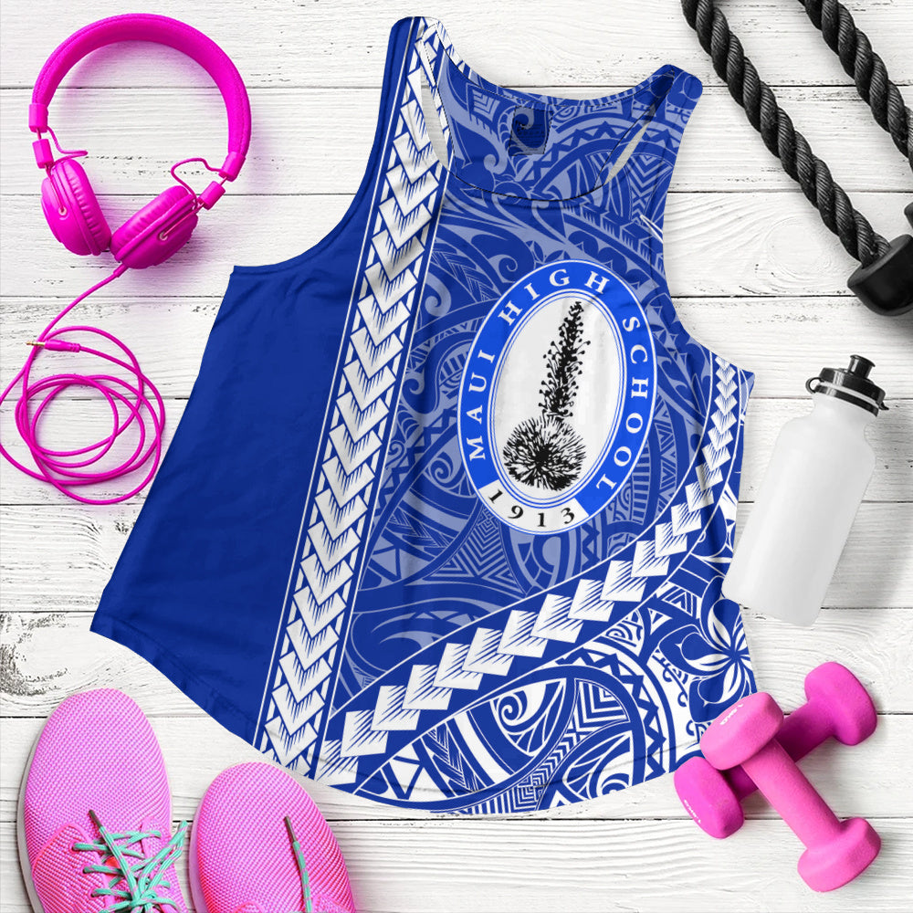 Maui High School Women Tank Tribal Polynesian Pride Style