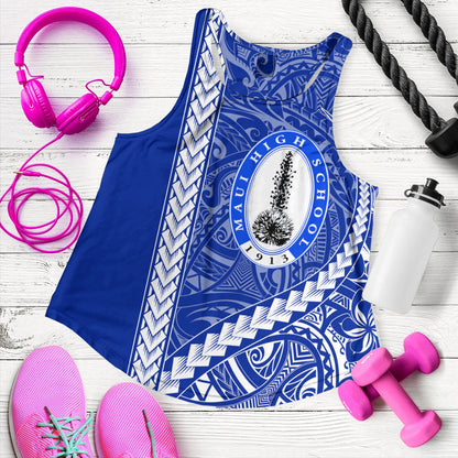 Maui High School Women Tank Tribal Polynesian Pride Style