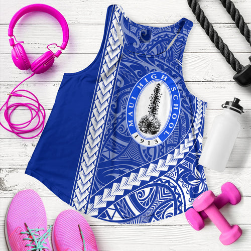 Maui High School Women Tank Tribal Polynesian Pride Style