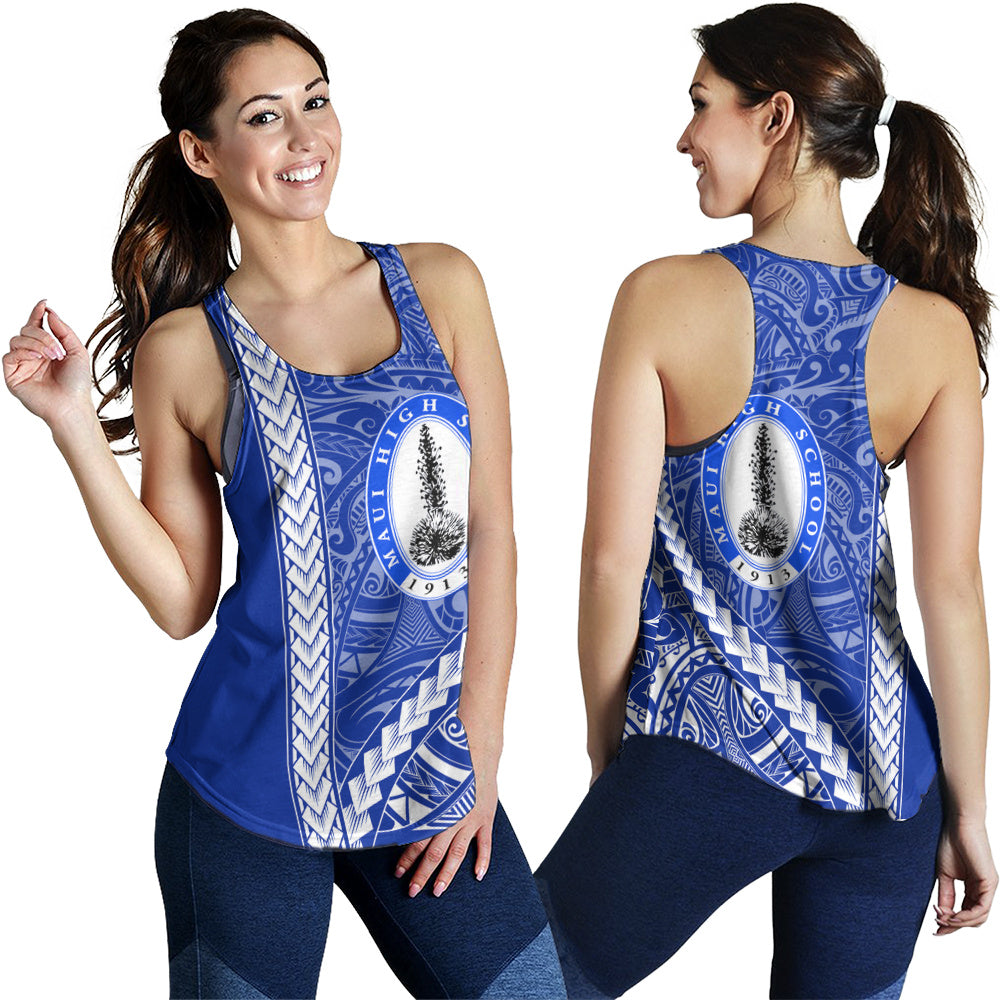 Maui High School Women Tank Tribal Polynesian Pride Style
