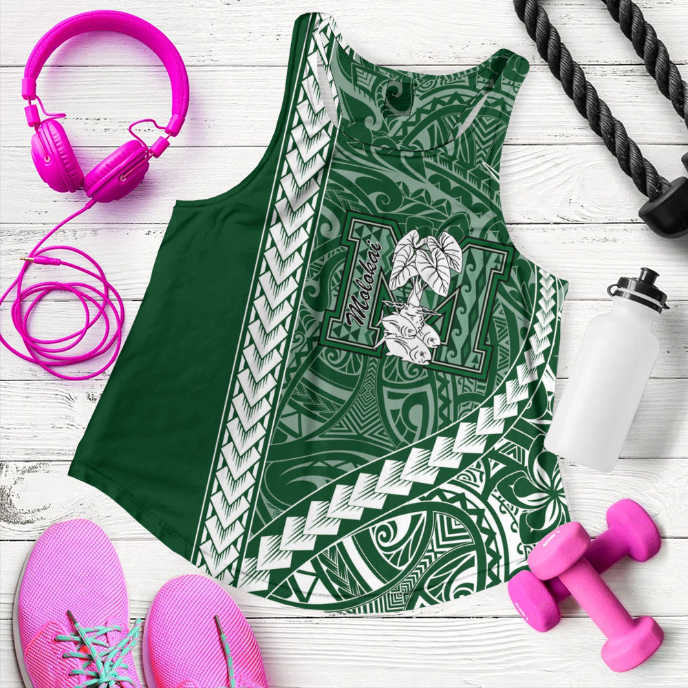 Molokaʻi High School Women Tank Tribal Polynesian Pride Style