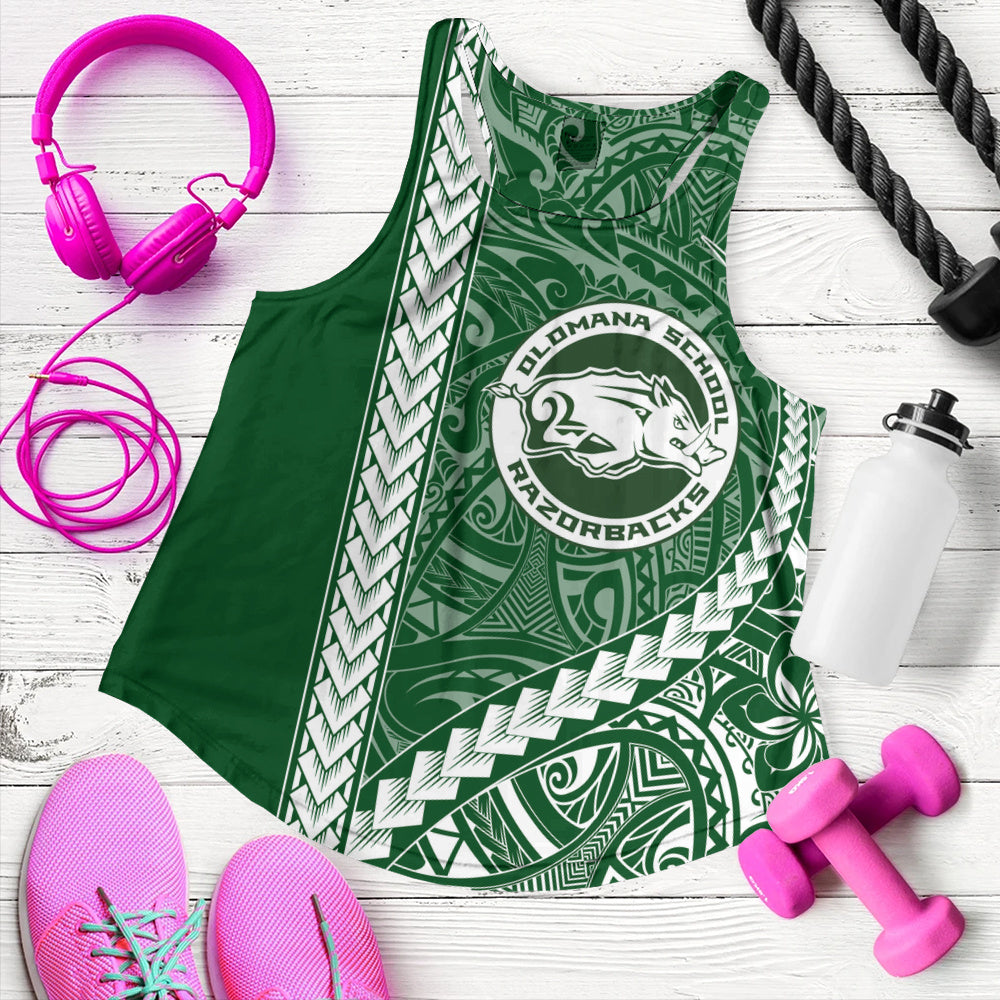 Olomana High & Intermediate School Women Tank Tribal Polynesian Pride Style