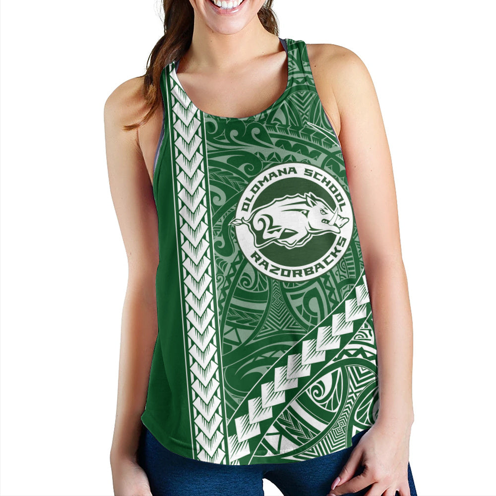 Olomana High & Intermediate School Women Tank Tribal Polynesian Pride Style