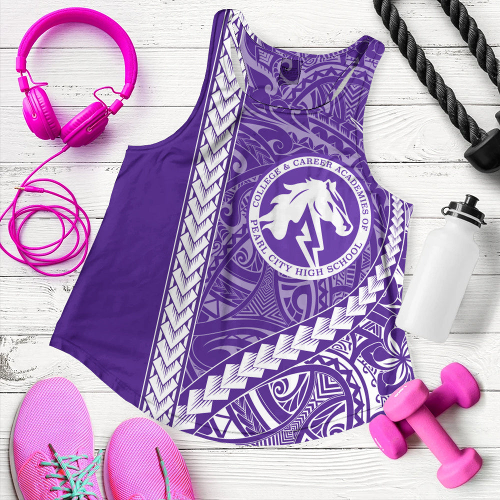 Pearl City High School (Hawaii) Women Tank Tribal Polynesian Pride Style