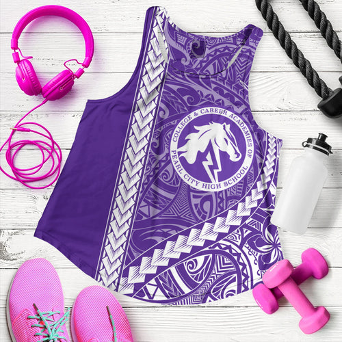 Pearl City High School (Hawaii) Women Tank Tribal Polynesian Pride Style