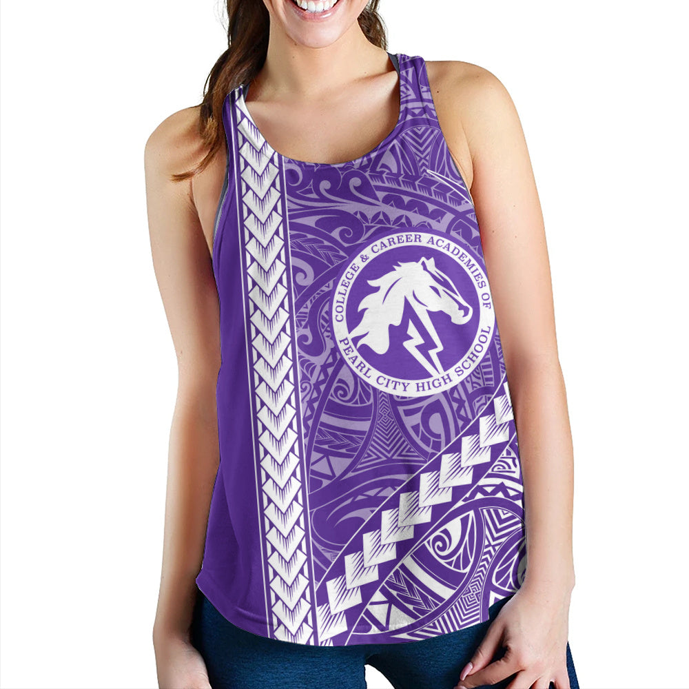 Pearl City High School (Hawaii) Women Tank Tribal Polynesian Pride Style