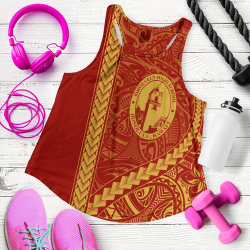 President Theodore Roosevelt High School Women Tank Tribal Polynesian Pride Style