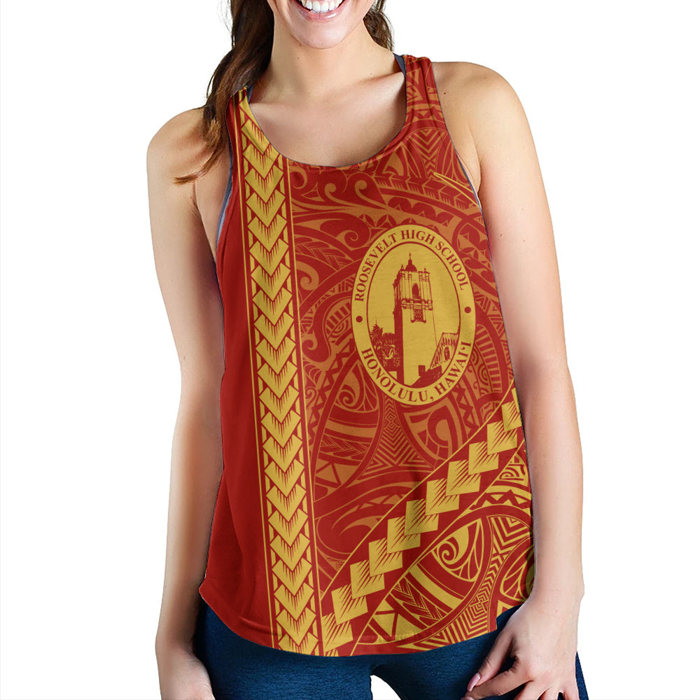 President Theodore Roosevelt High School Women Tank Tribal Polynesian Pride Style