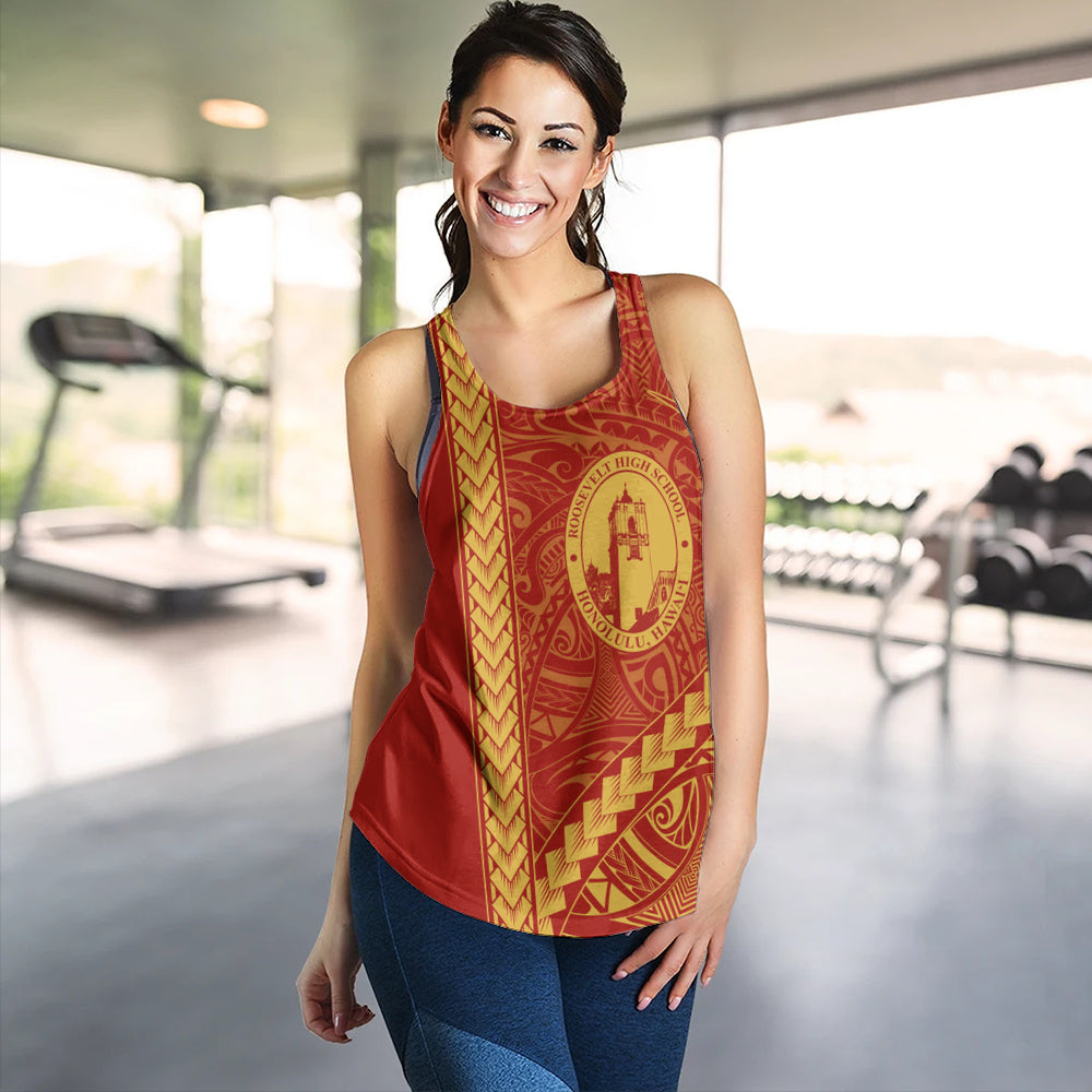 President Theodore Roosevelt High School Women Tank Tribal Polynesian Pride Style