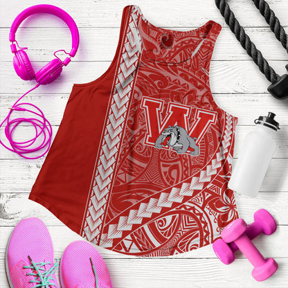 Waialua High and Intermediate School Women Tank Tribal Polynesian Pride Style