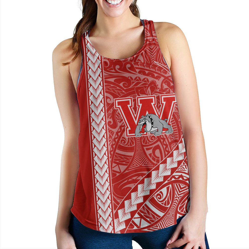 Waialua High and Intermediate School Women Tank Tribal Polynesian Pride Style