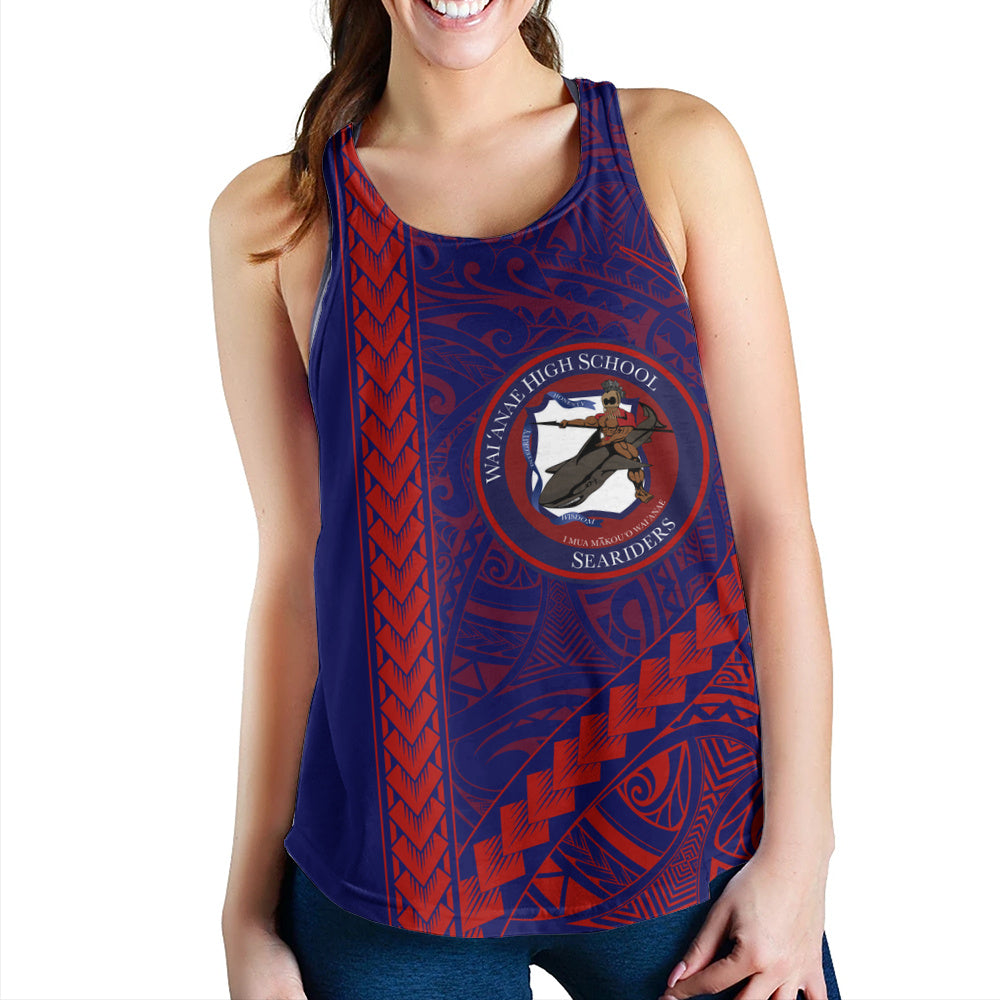 Waianae High School Women Tank Tribal Polynesian Pride Style