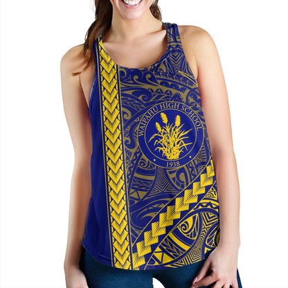 Waipahu High School Women Tank Tribal Polynesian Pride Style